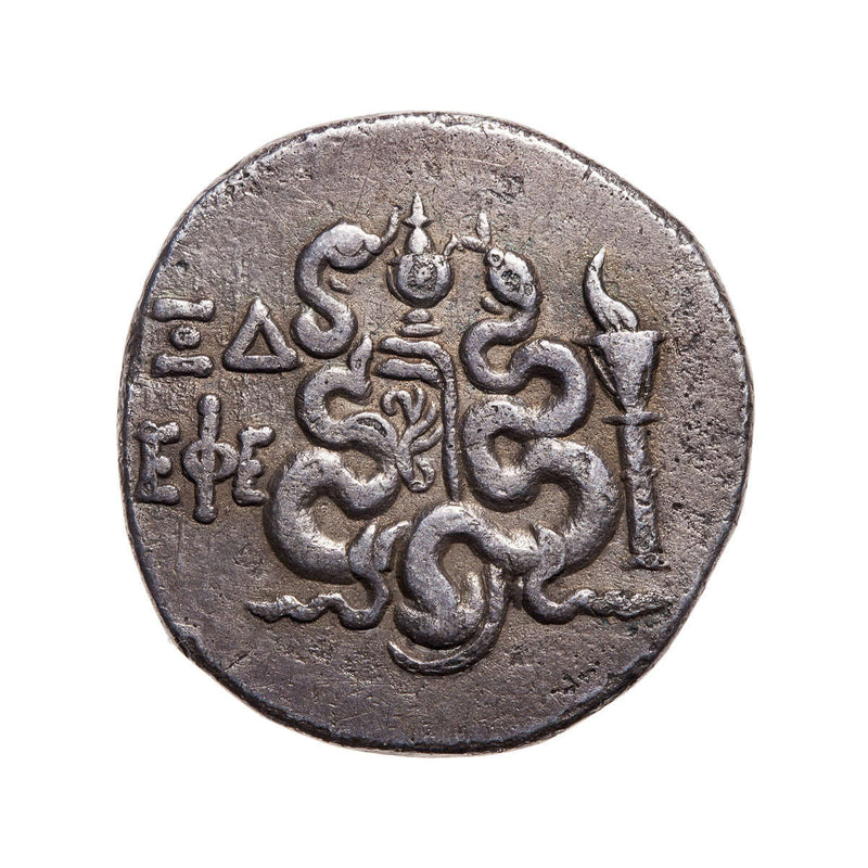 Silver Time of Eumenes II, Attalos II & Attalos III Cistophoric Tetradrachm 190-133 BC Mysia-Pergamon VF-20
