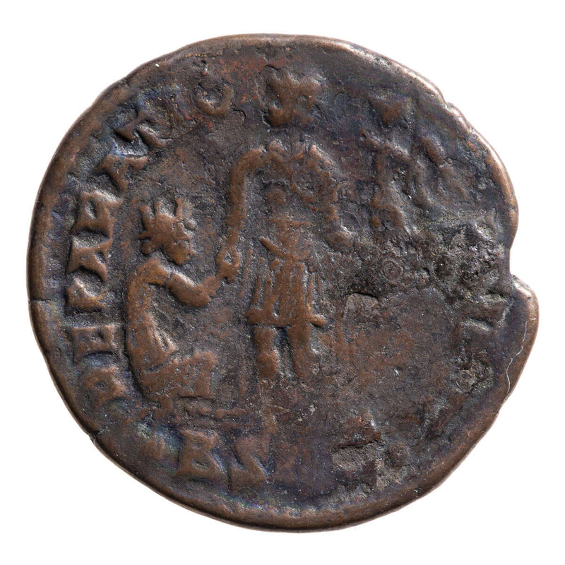 Roman Empire AE2 Valentinian II  392 AD F-12