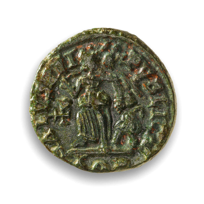 Ancient Rome AE4 Valentinian II 392 AD EF-40