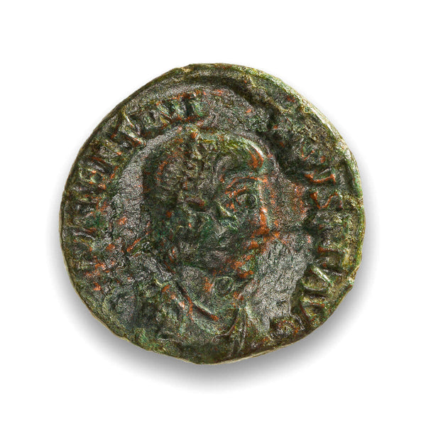 Ancient Rome AE4 Valentinian II 392 AD EF-40