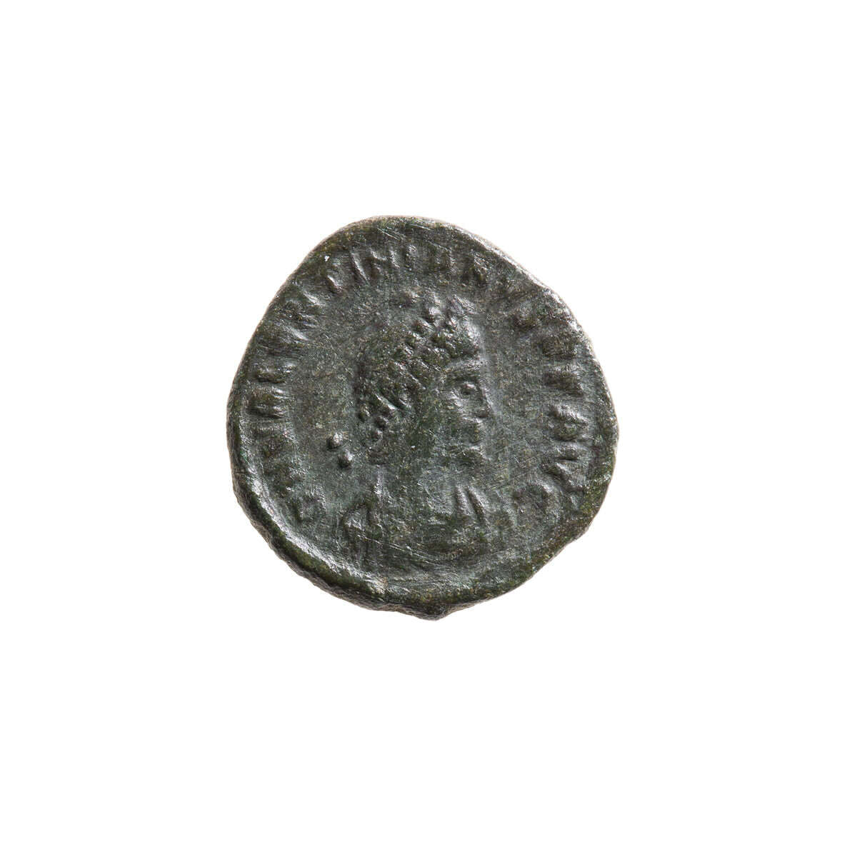 Roman Empire AE4 Valentinian II 392 AD EF-40