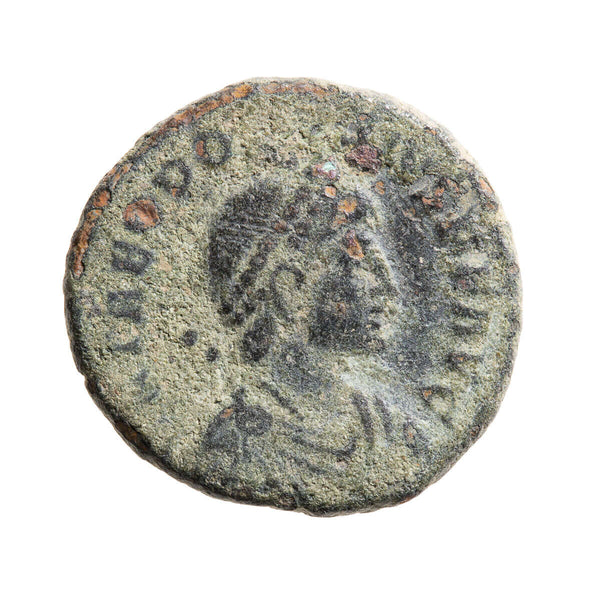 Roman Empire AE2 Theodosius I 395 AD F-15