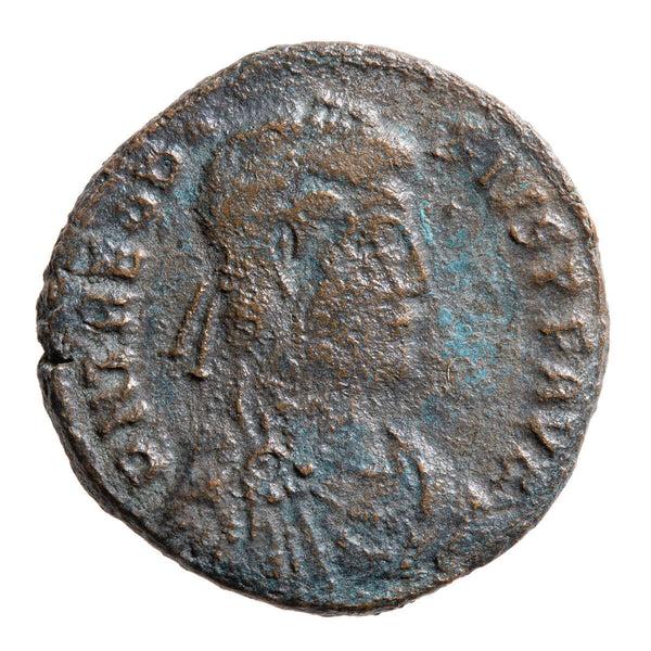 Roman Empire AE2 Theodosius I 395 AD F-12