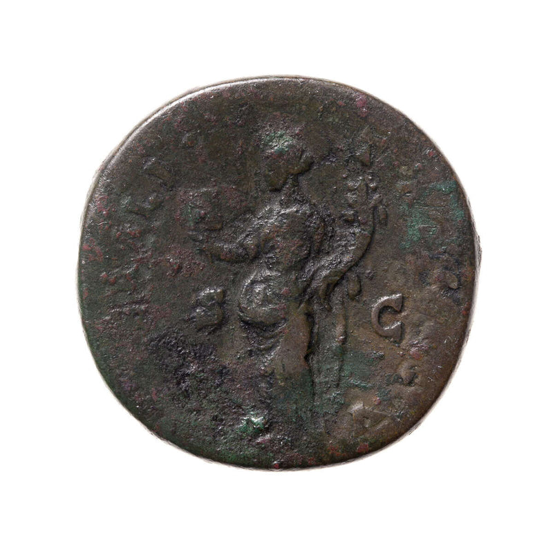 Roman Bronze Sestertius Antoninus Pius 161 AD