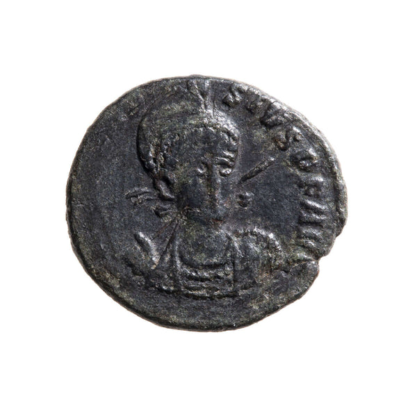 Roman Empire AE3 Theodosius II 450 AD VF-30