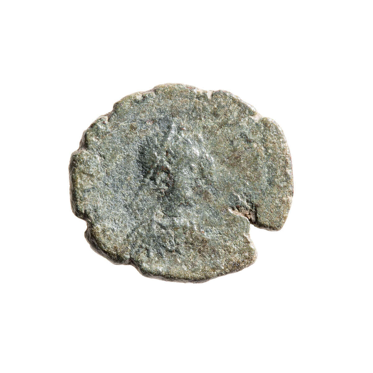 Roman Empire AE4 Theodosius II 450 AD F-12