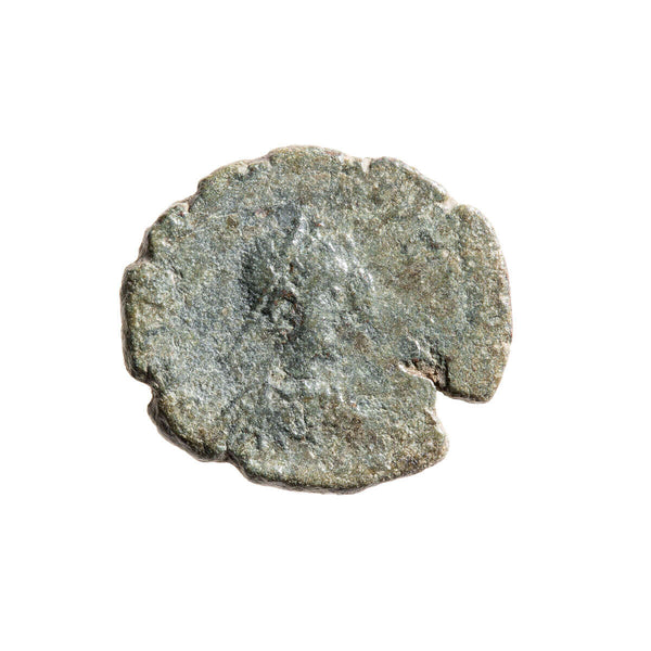 Roman Empire AE4 Theodosius II 450 AD F-12