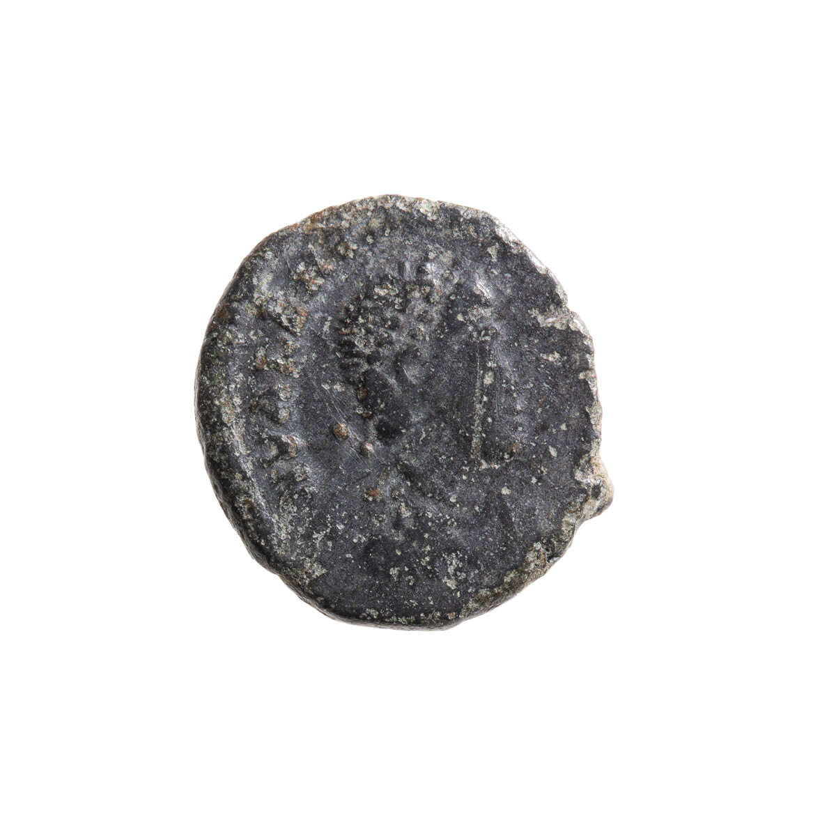 Roman Empire AE4 Valentinian III 455 AD F-12