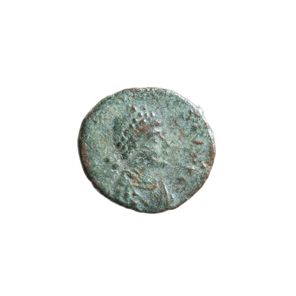 Roman Empire AE4 Valentinian III 455 AD F-12