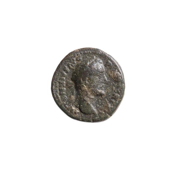 Roman Copper Quadrans Antoninius Pius 161 AD F-12