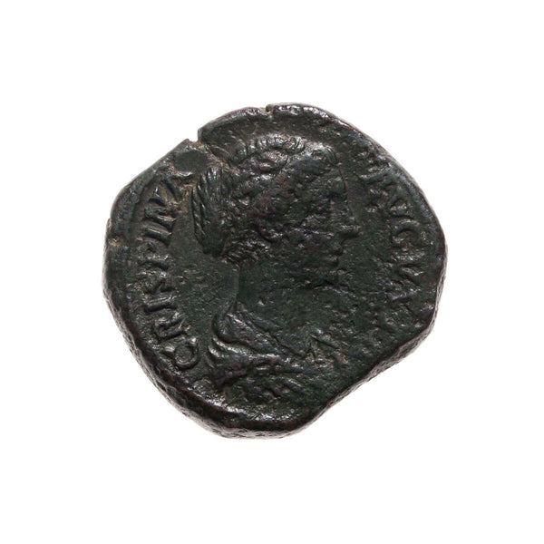 Roman Bronze Sestertius Crispina 182 AD
