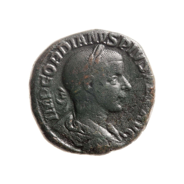 Roman Bronze Sestertius Gordian III 243 AD