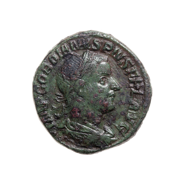Roman Bronze Sestertius Gordian III 244 AD