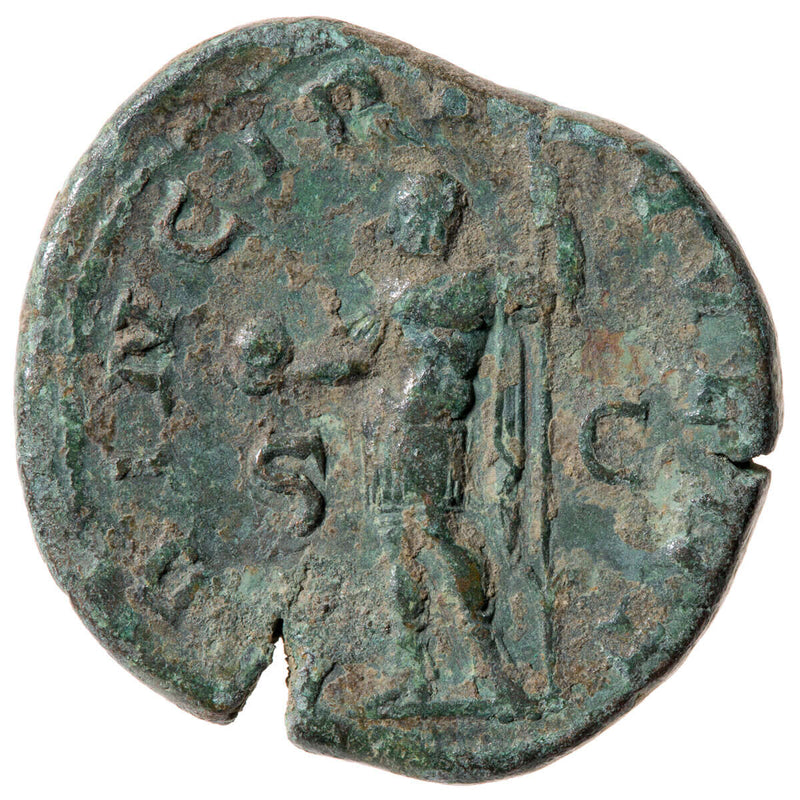 Roman Sestertius Philip II 249 AD F-12