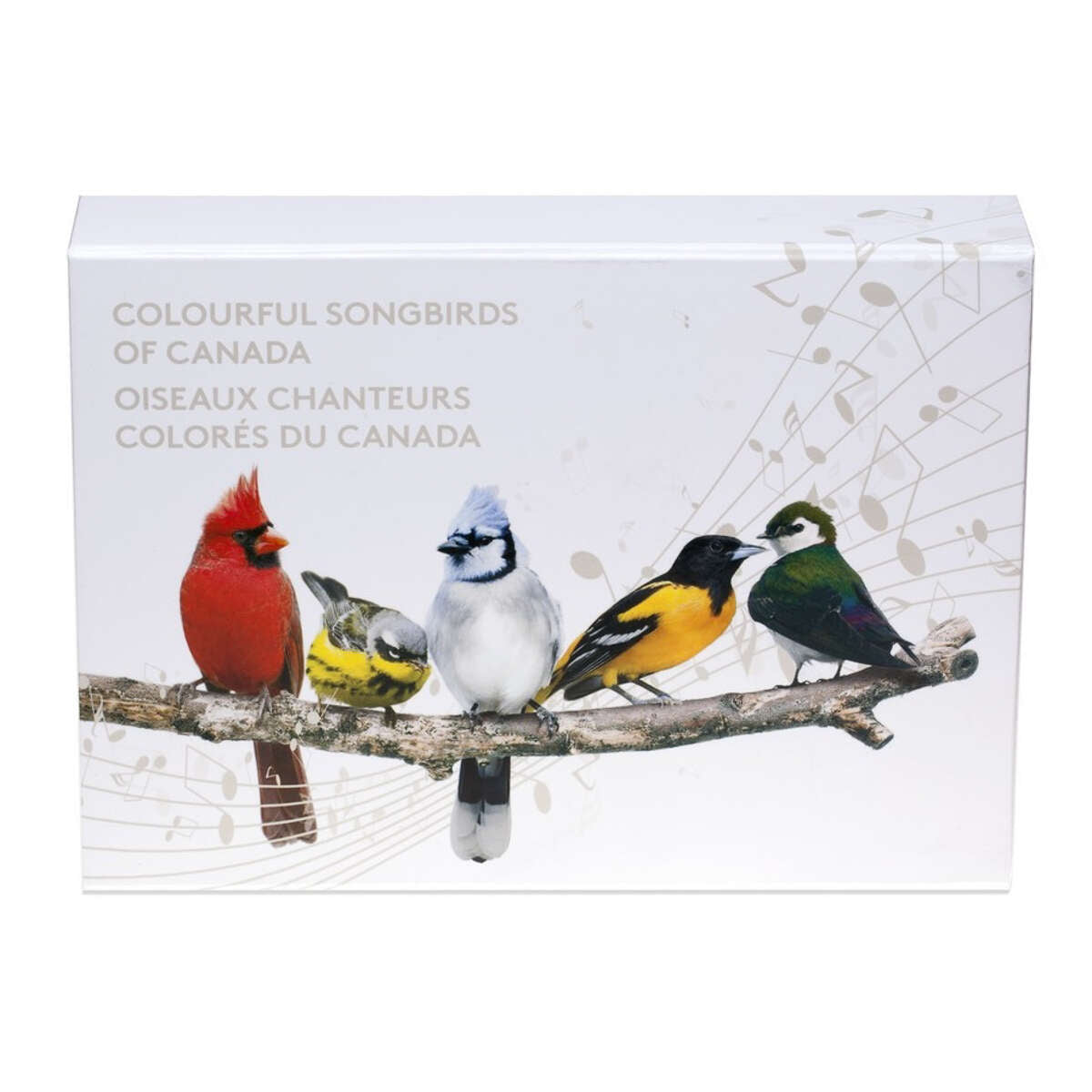 2015 $10 Colourful Songbirds of Canada - 5 Coin + Display Case Pure Silver Set