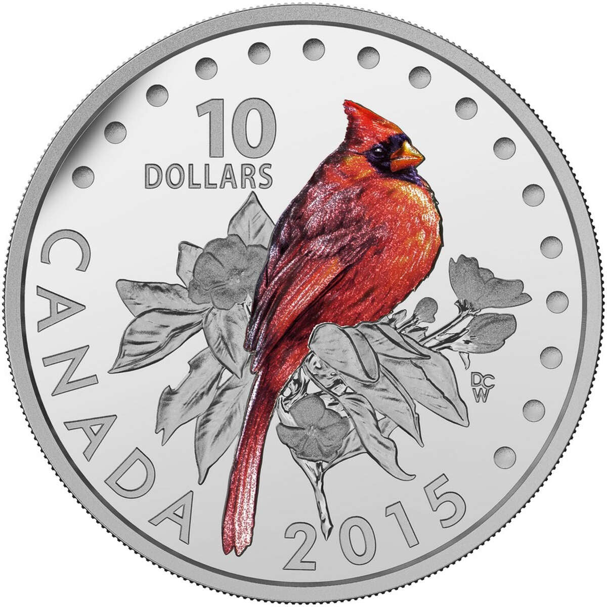 2015 $10 Colourful Songbirds of Canada - 5 Coin + Display Case Pure Si