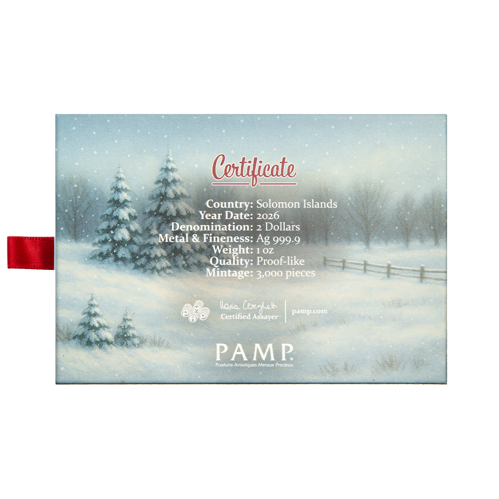2026 $2 Santa and Little Red Truck - Pure Silver Coin