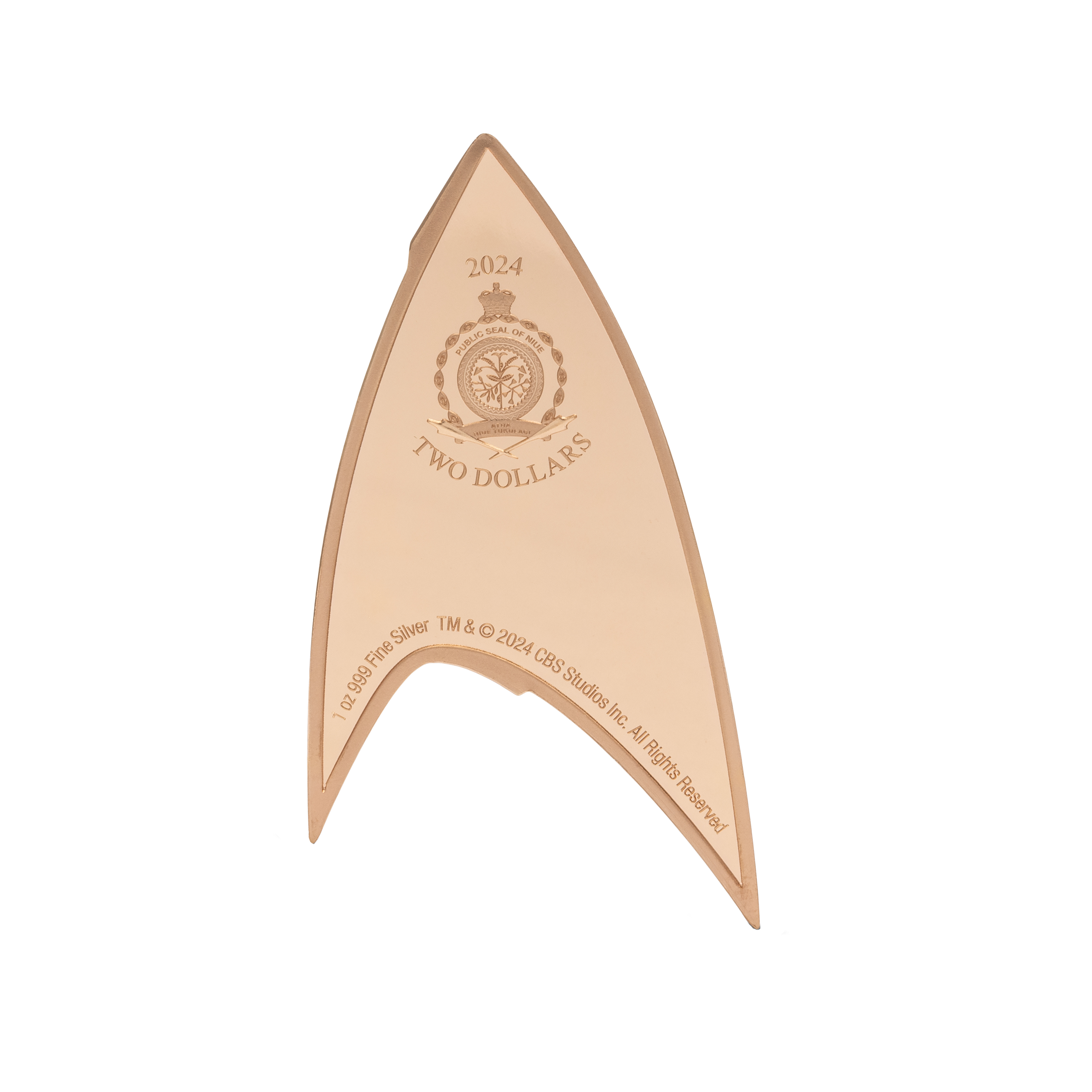 2024 $2 Star Trek Starfleet Divisions: Operations Insignia - Pure Silver Coin