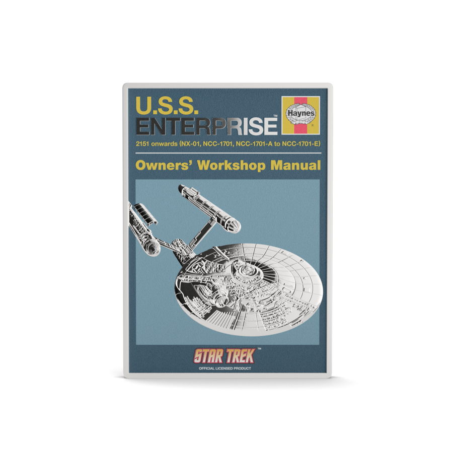 2025 $2 Star Trek: U.S.S. Enterprise NCC-01 Owner Manual - Pure Silver Coin