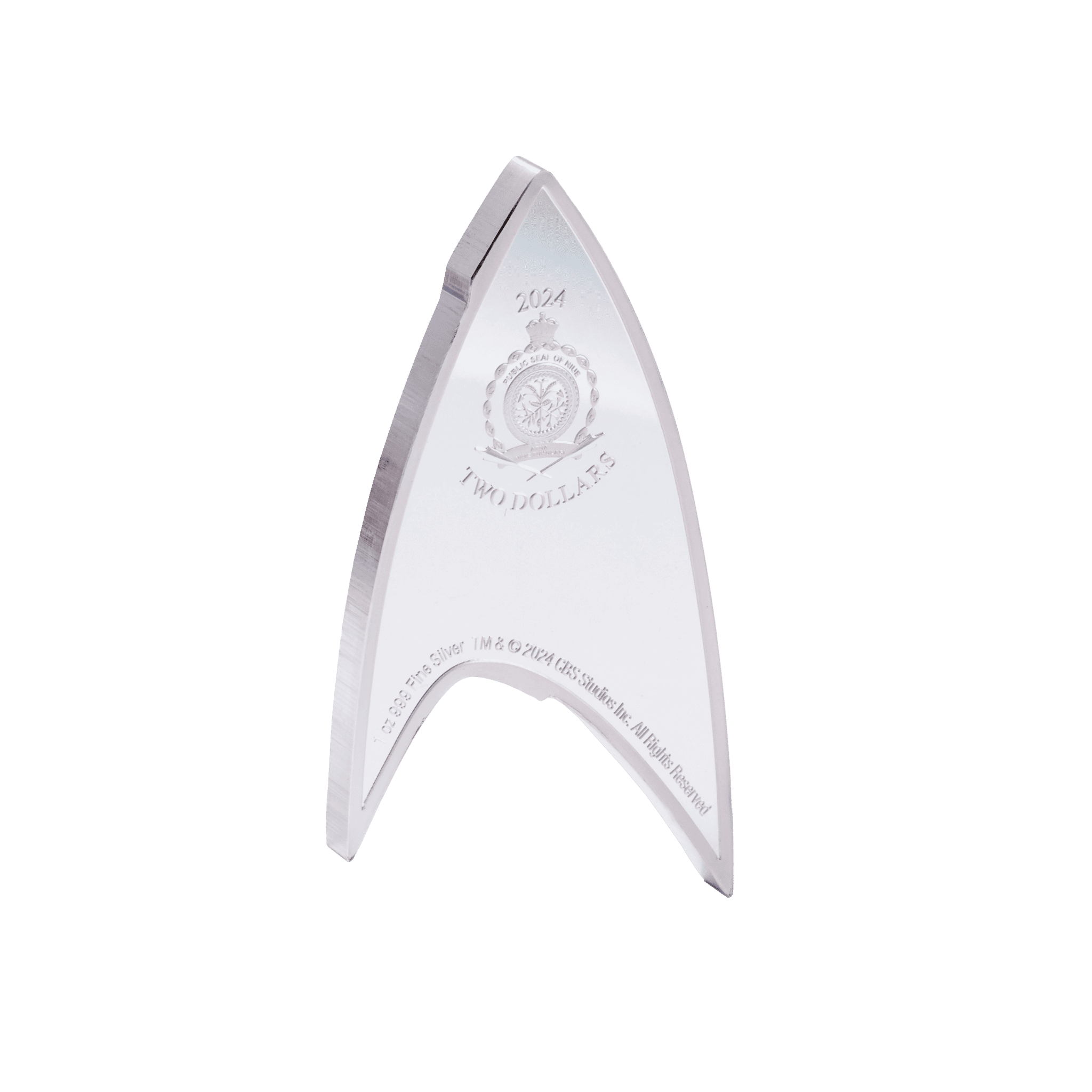 2024 $2 Star Trek Starfleet Divisions: Sciences Insignia - Pure Silver Coin