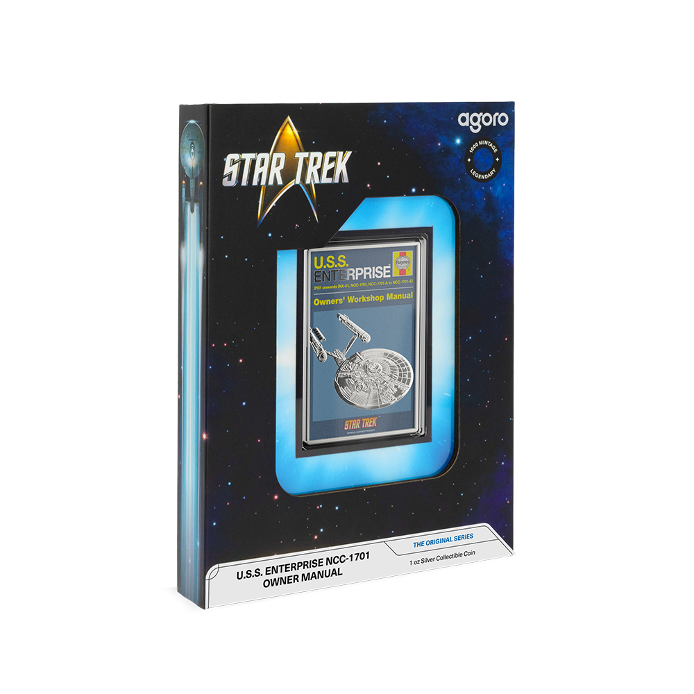 2025 $2 Star Trek: U.S.S. Enterprise NCC-01 Owner Manual - Pure Silver Coin