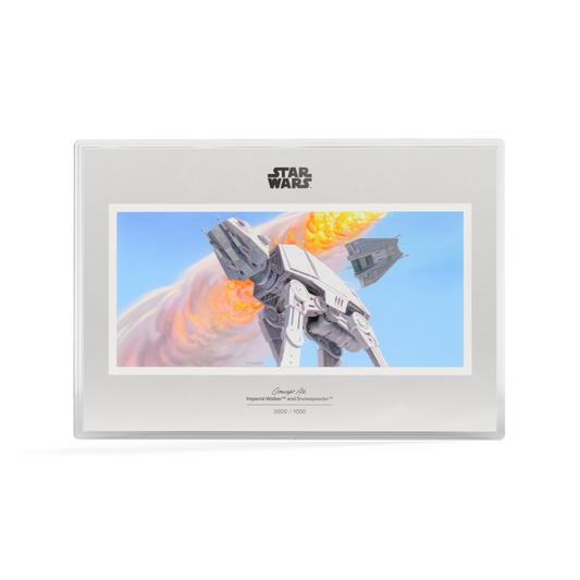 2026 $2 Star Wars™ Concept Art: Imperial Walker & Snowspeeder - Pure Silver Foil