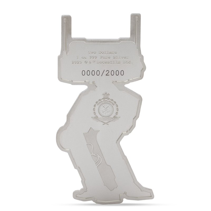 2025 $2 Star Wars™ Droid Series: BD-72 - Pure Silver Coin