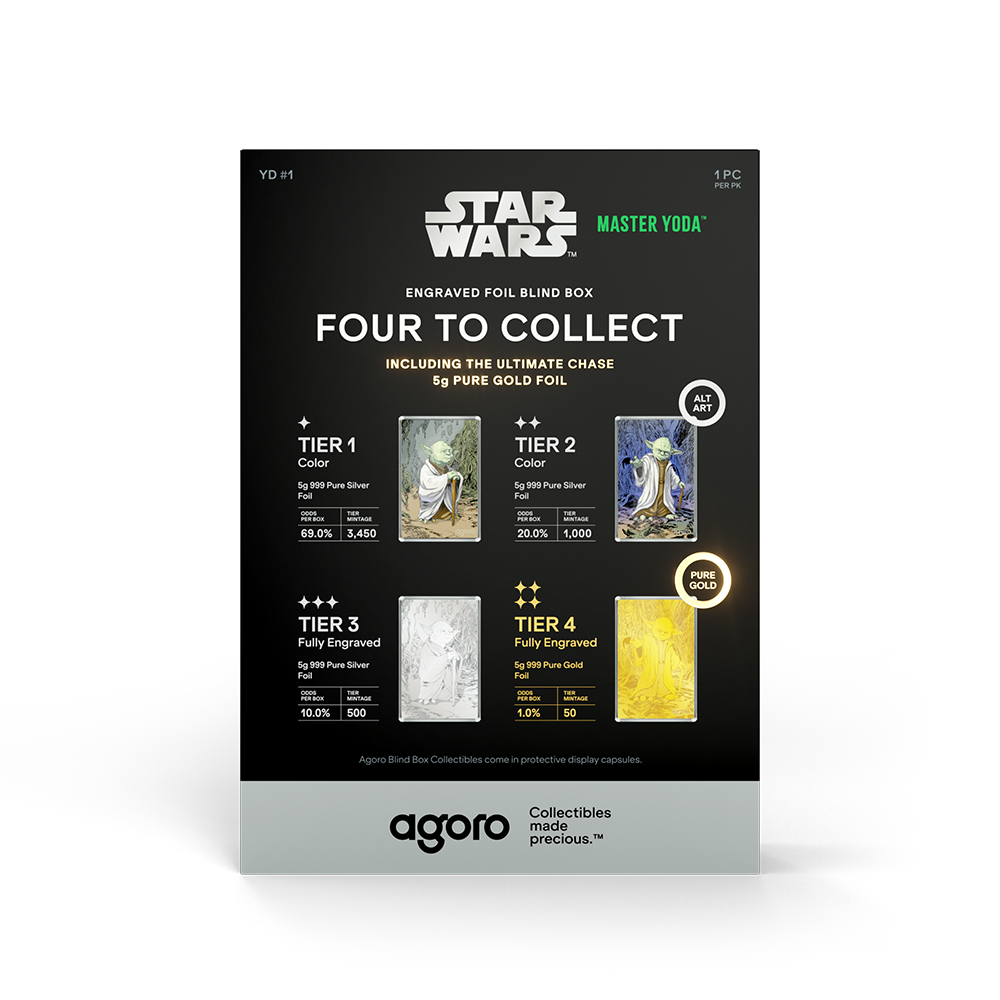 2026 $1 Star Wars: Master Yoda - Pure Silver Coin Blind Box