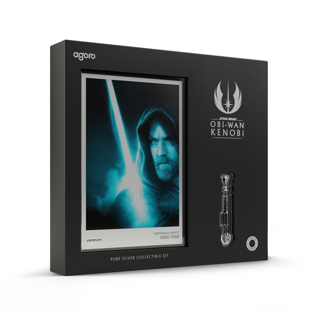 2026 $2 Star Wars Lightsaber Radiance Collection: Obi Wan Kenobi - Pure Silver Foil and Coin