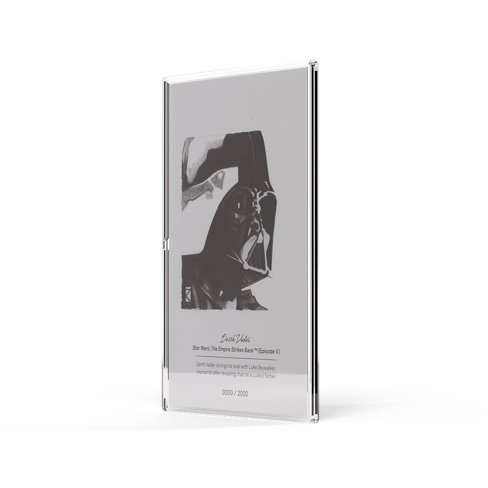 2026 $1 Star Wars Sketch Art: Darth Vader - Pure Silver Foil