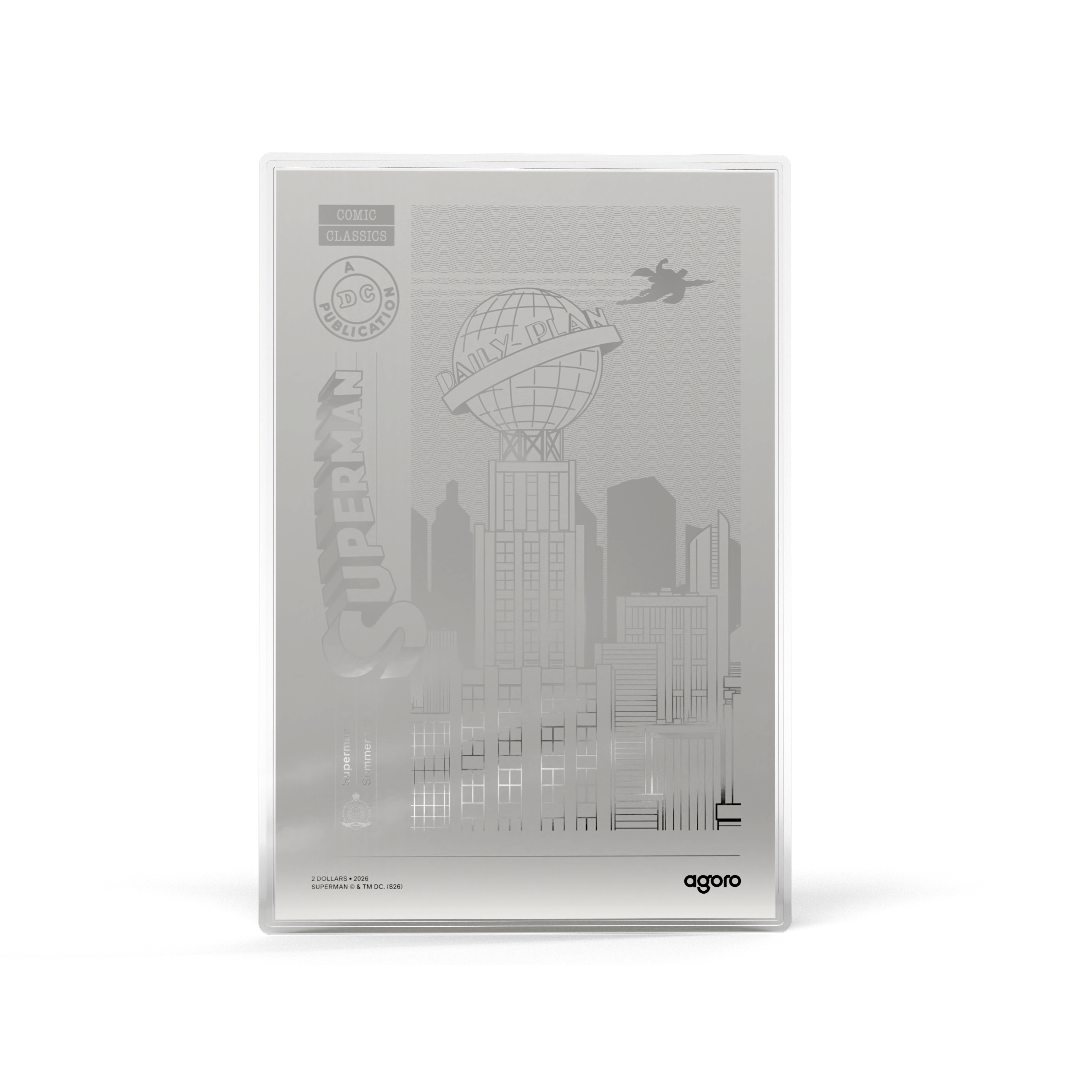 2026 $2 Superman Comic Covers Superman #1: Summer 1939 - Pure Silver Foil