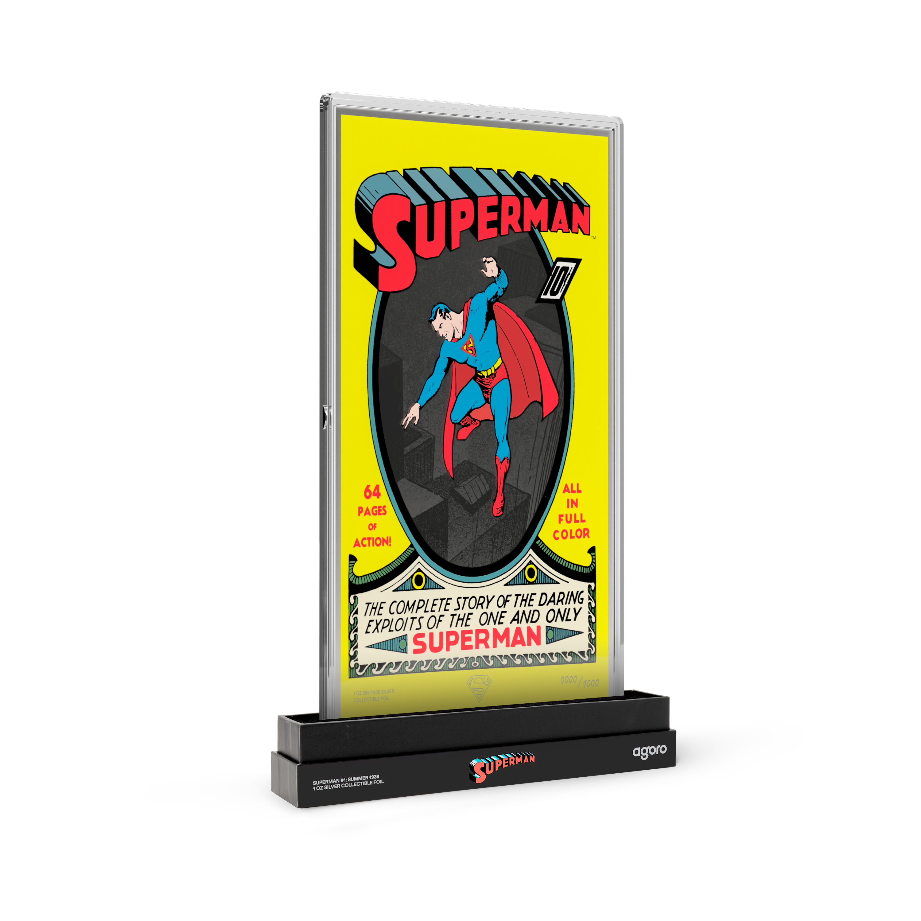 2026 $2 Superman Comic Covers Superman #1: Summer 1939 - Pure Silver Foil
