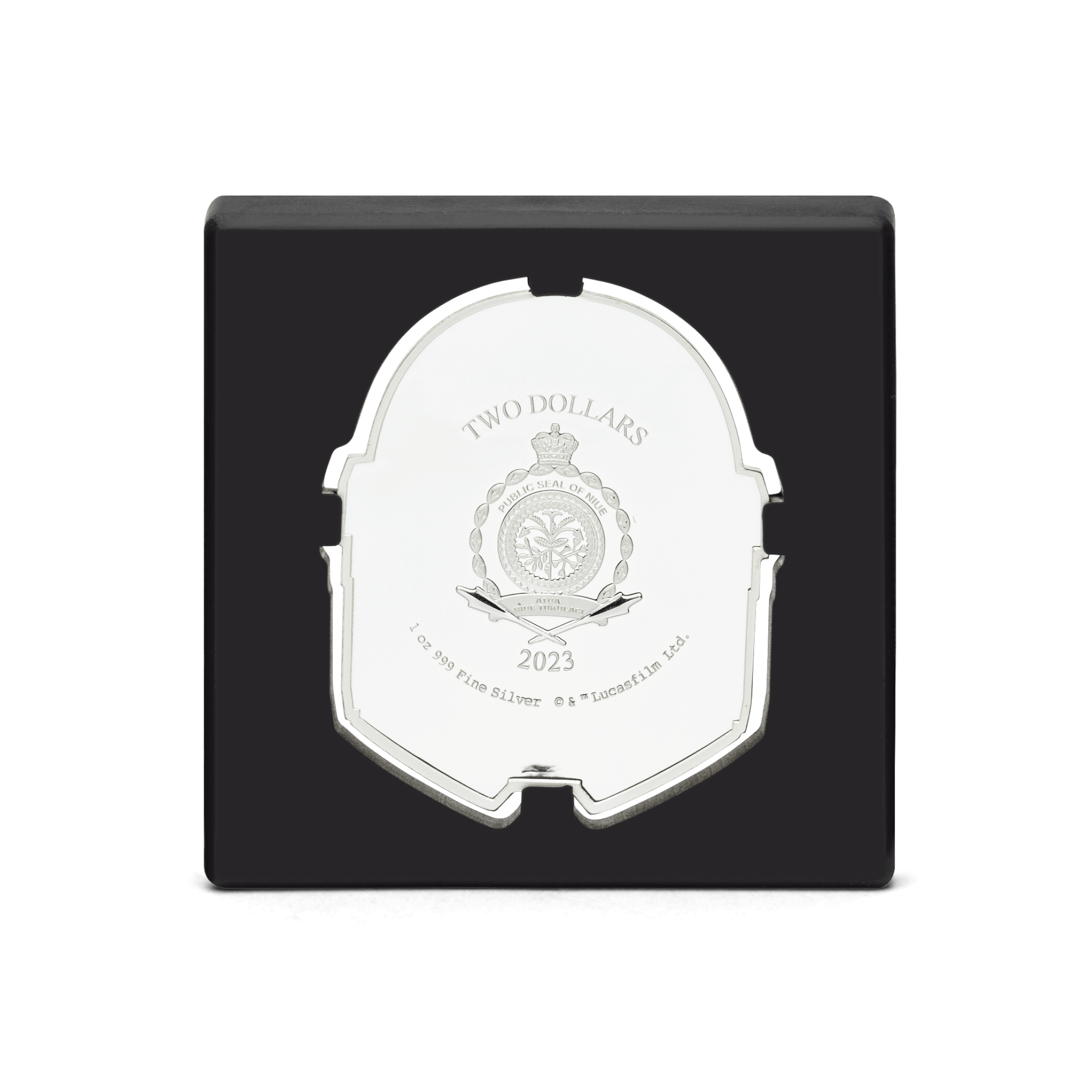 2023 $2 The Mandalorian Helmets: Din Djarin - Pure Silver Coin