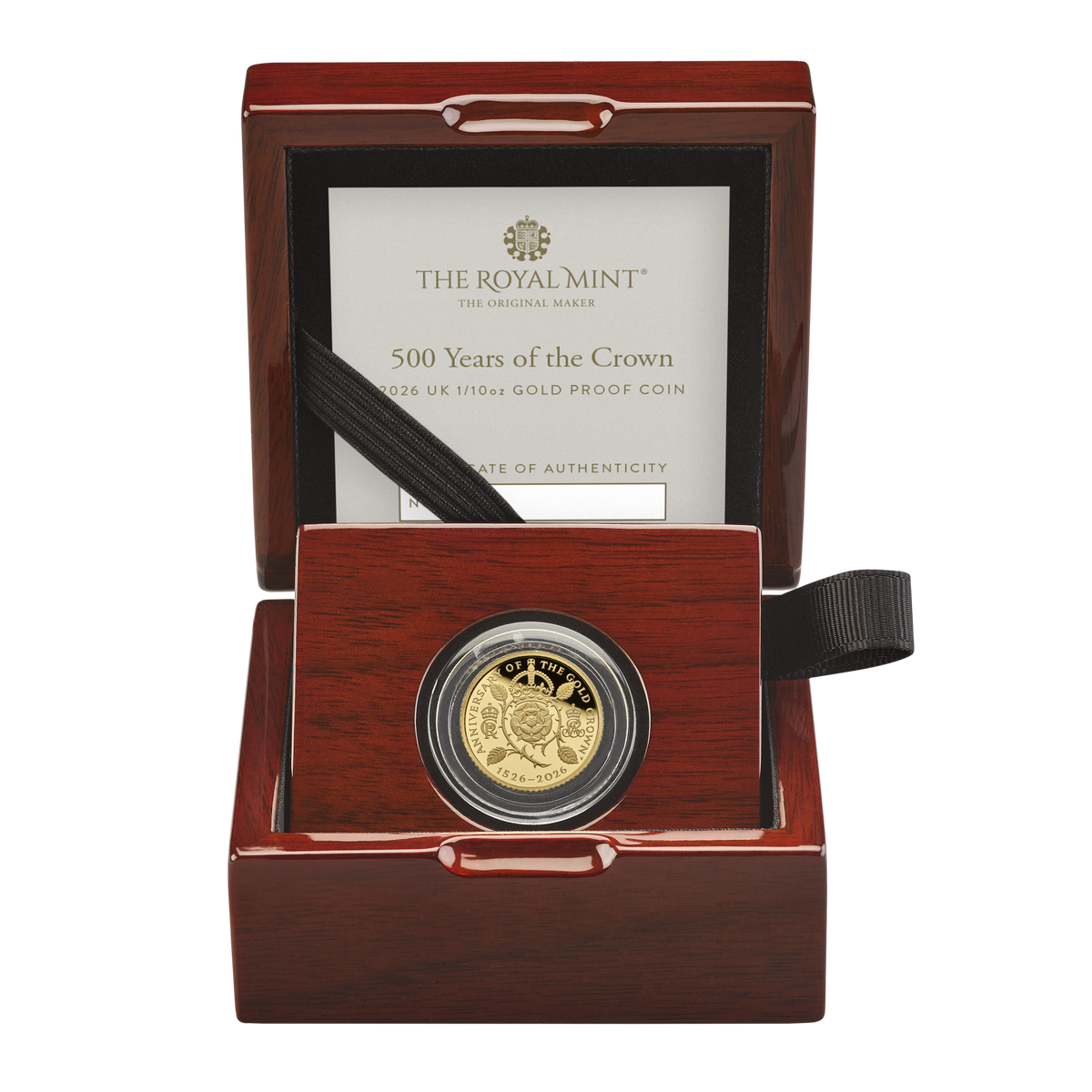 2026 10 Pounds 500 Years of the Crown - Pure Gold Coin