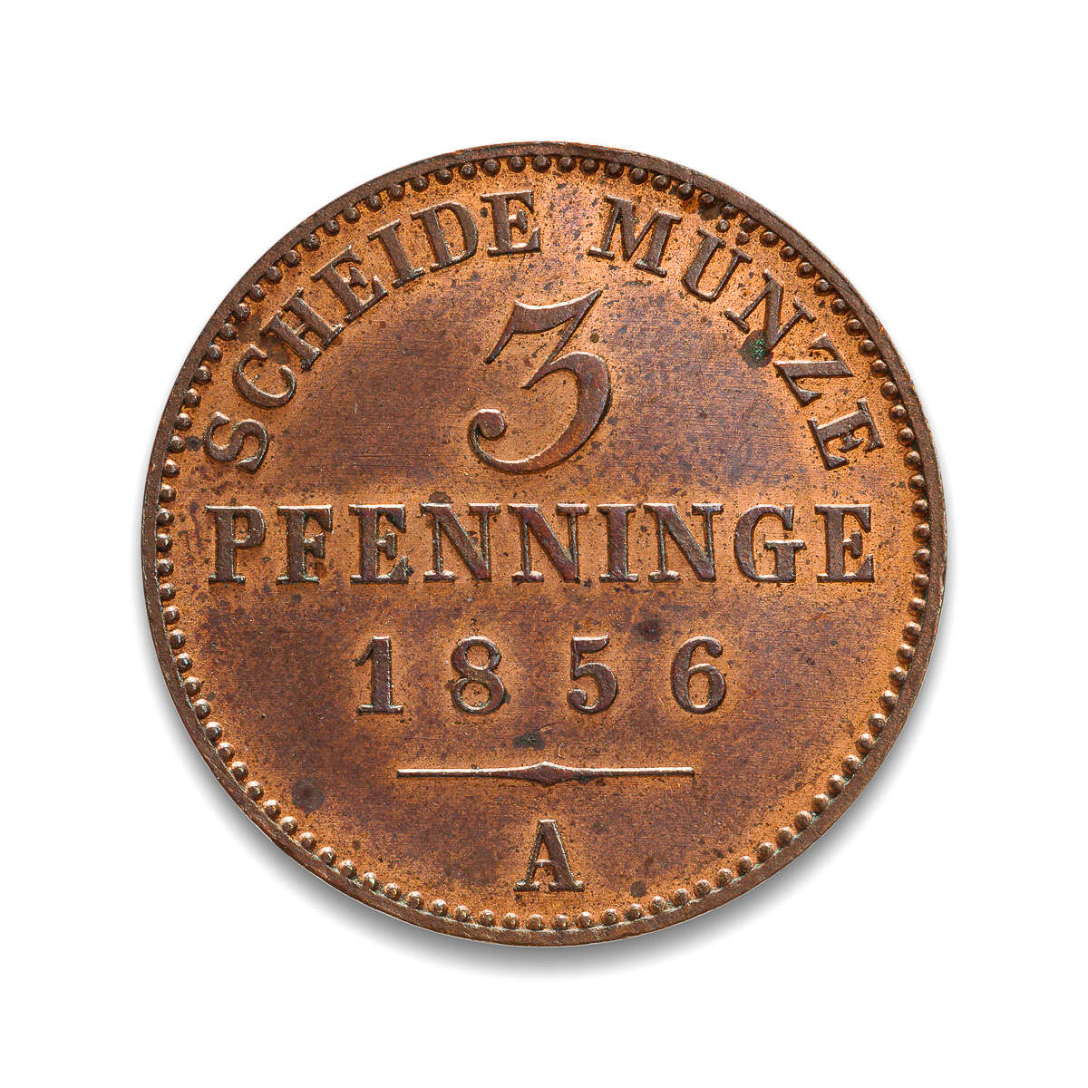 Germany 3 Pfenning 1856A MS-60