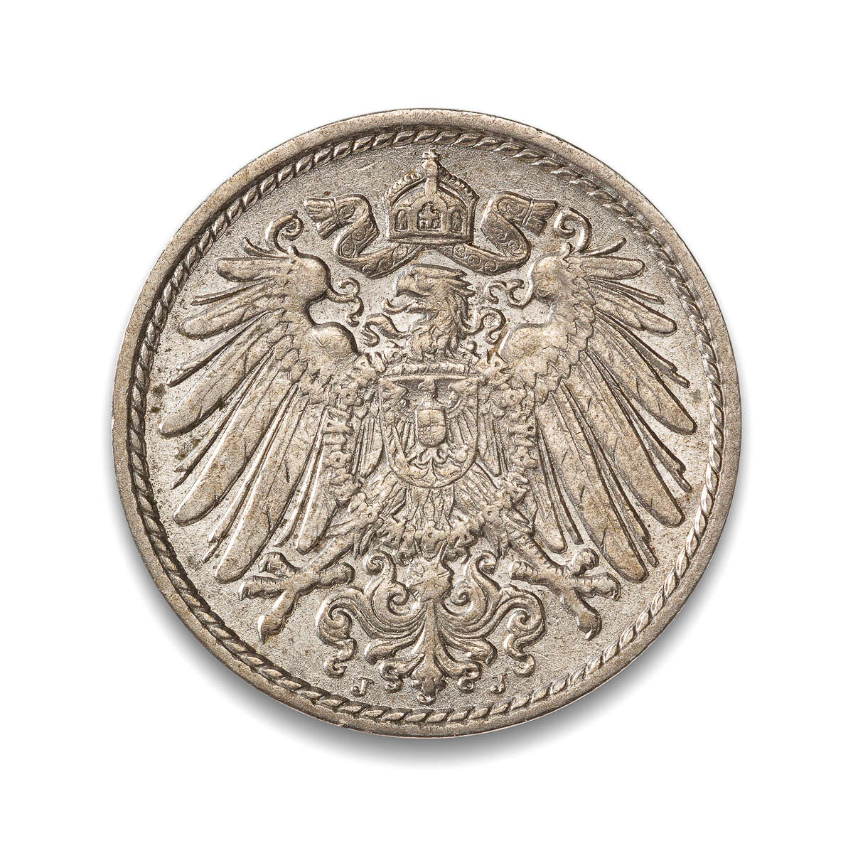 Germany 5 Pfenning 1908J AU-55