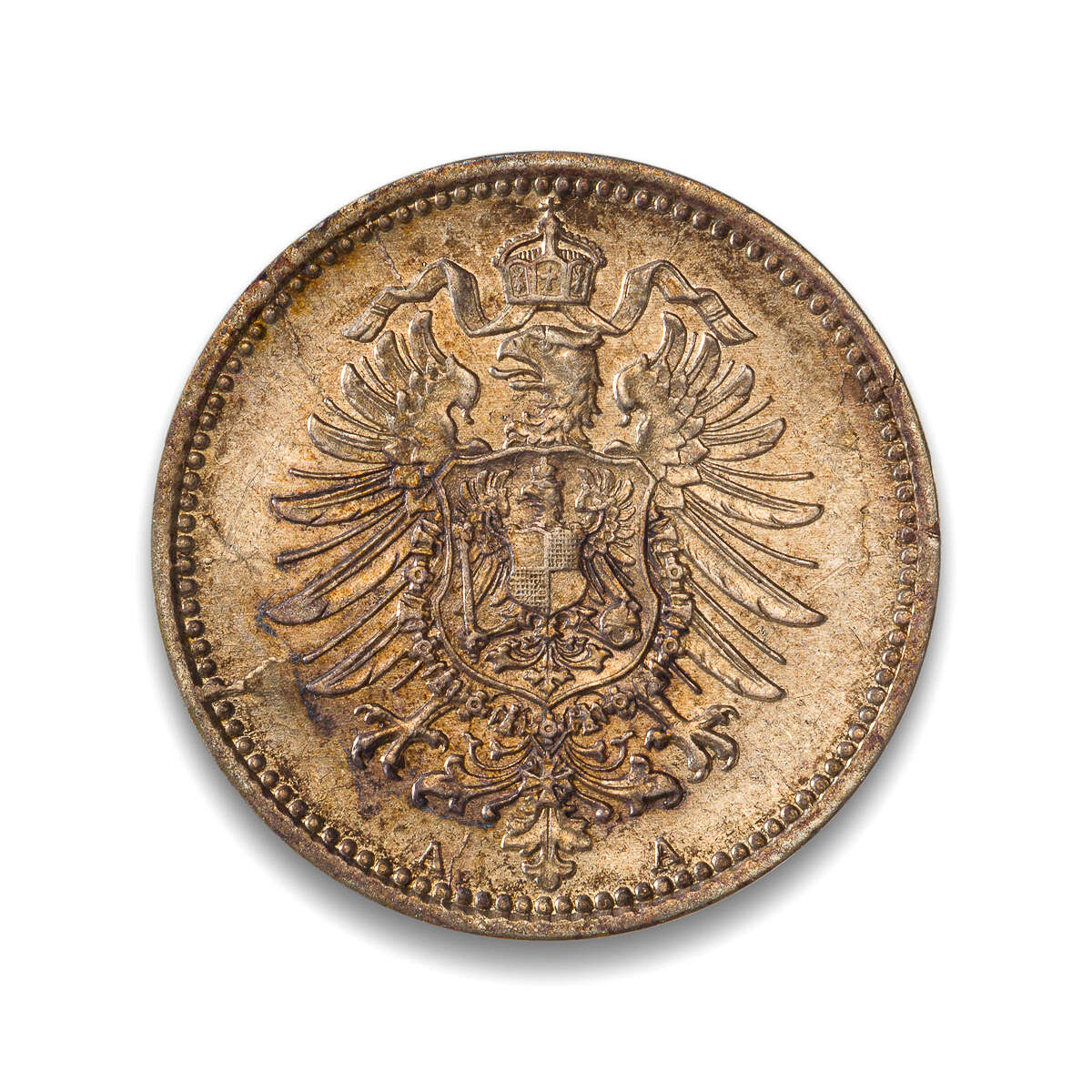 Germany 20 Pfenning 1874A AU-55