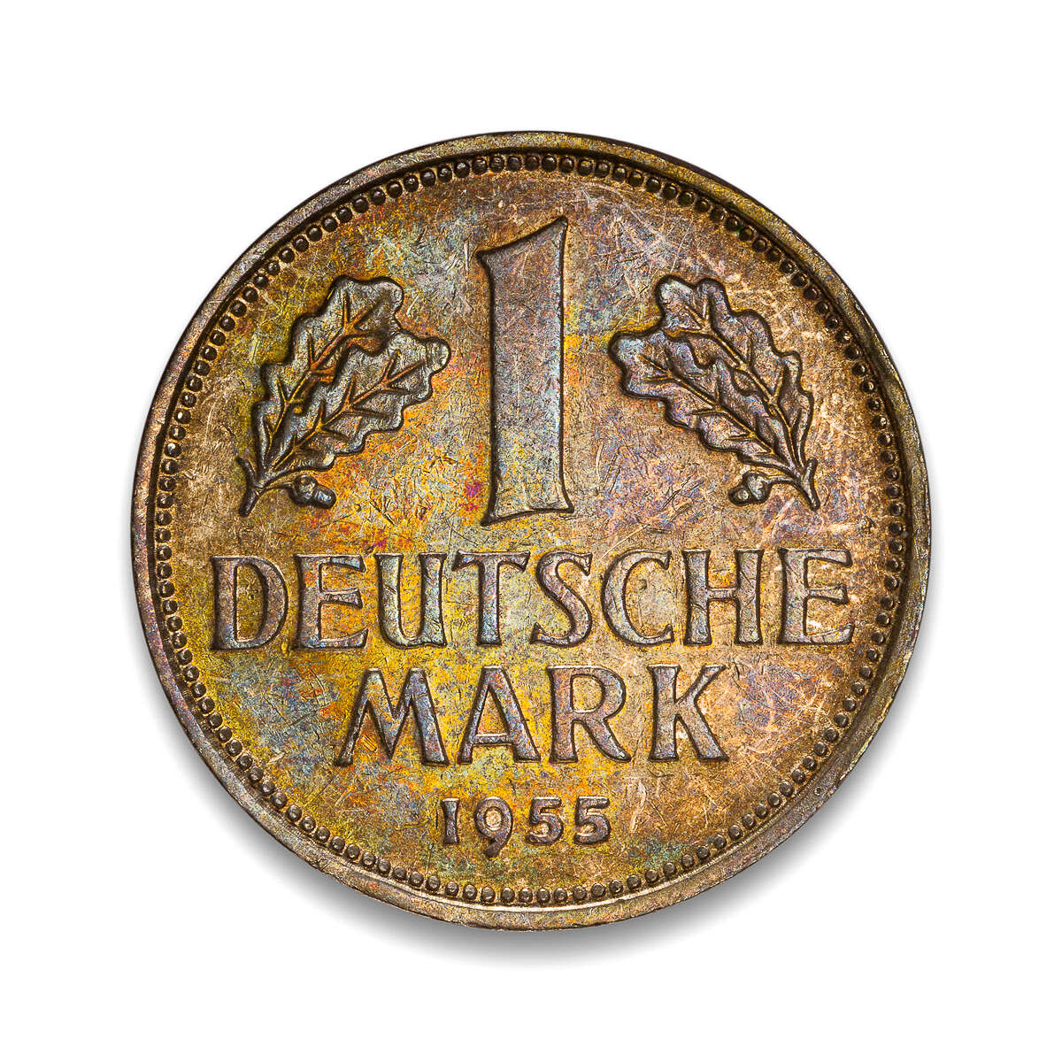 Germany 1 Mark 1955D EF-40