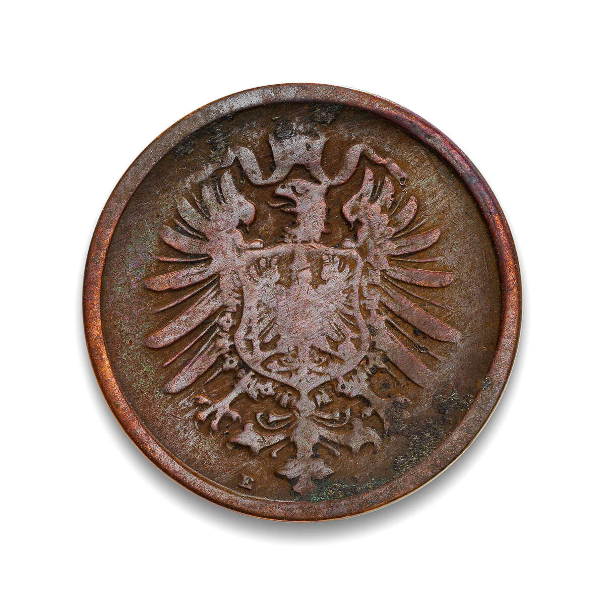 Germany 2 Pfenning 1875E F-12