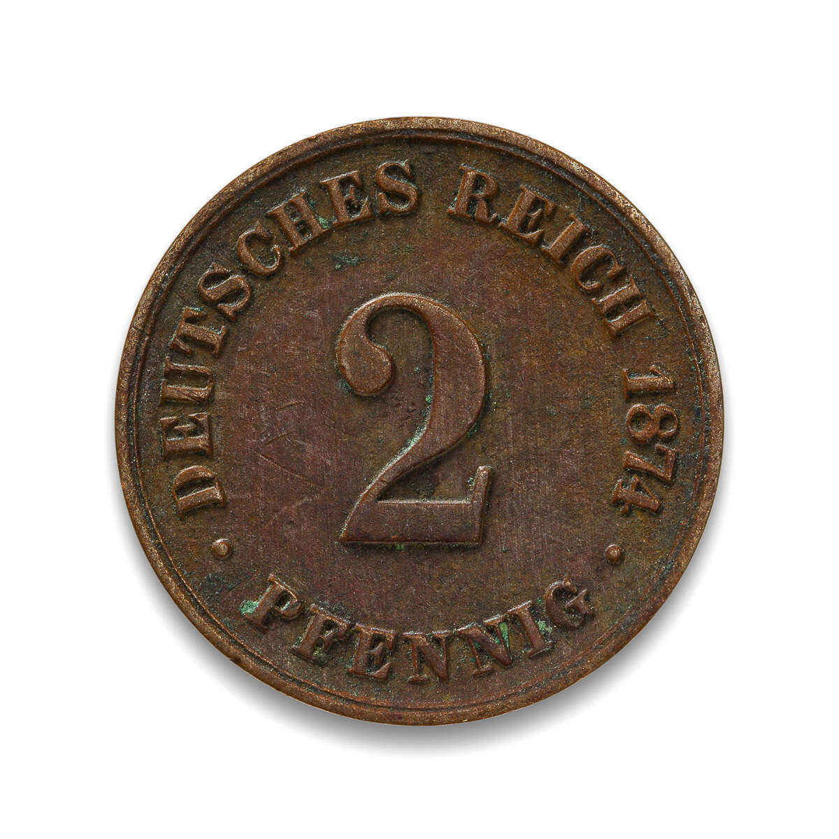 Germany 2 Pfenning 1874B EF-40