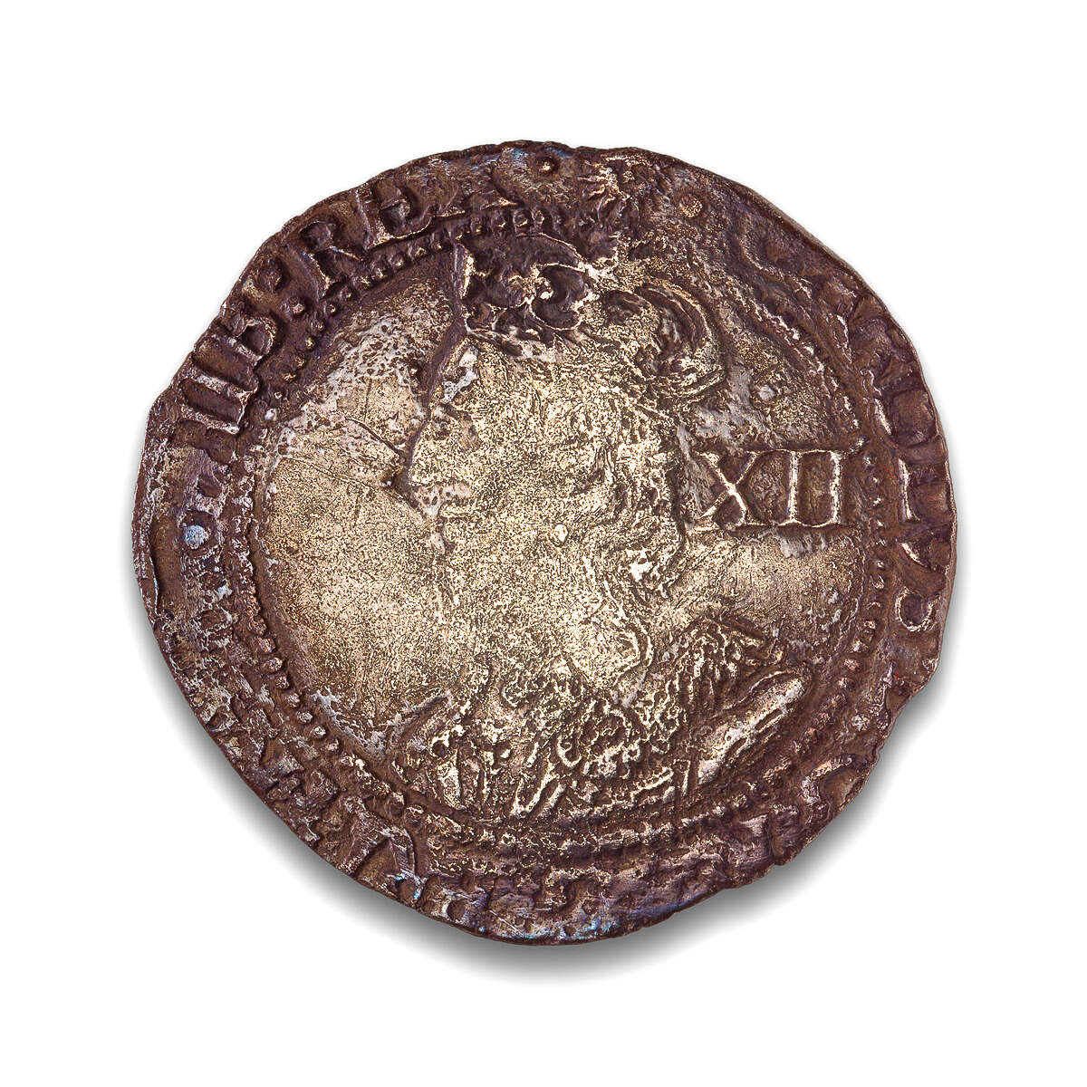 England Shilling 1645 VF-20