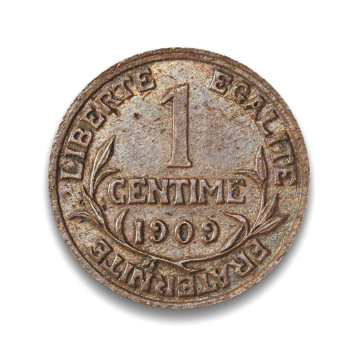 France Centime 1909 MS-60