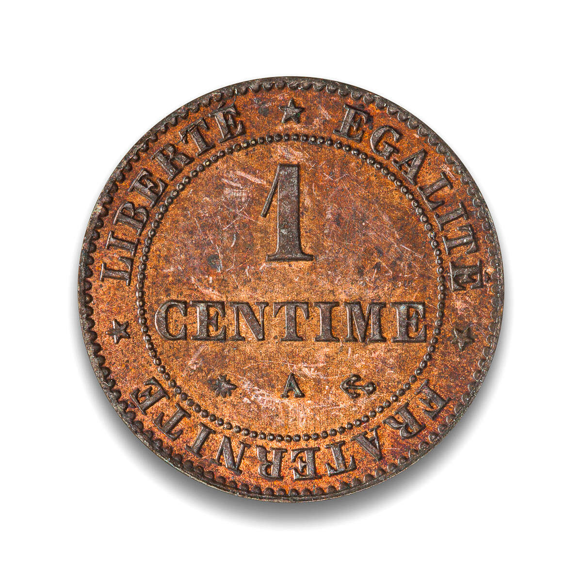 France Centime 1872A MS-60