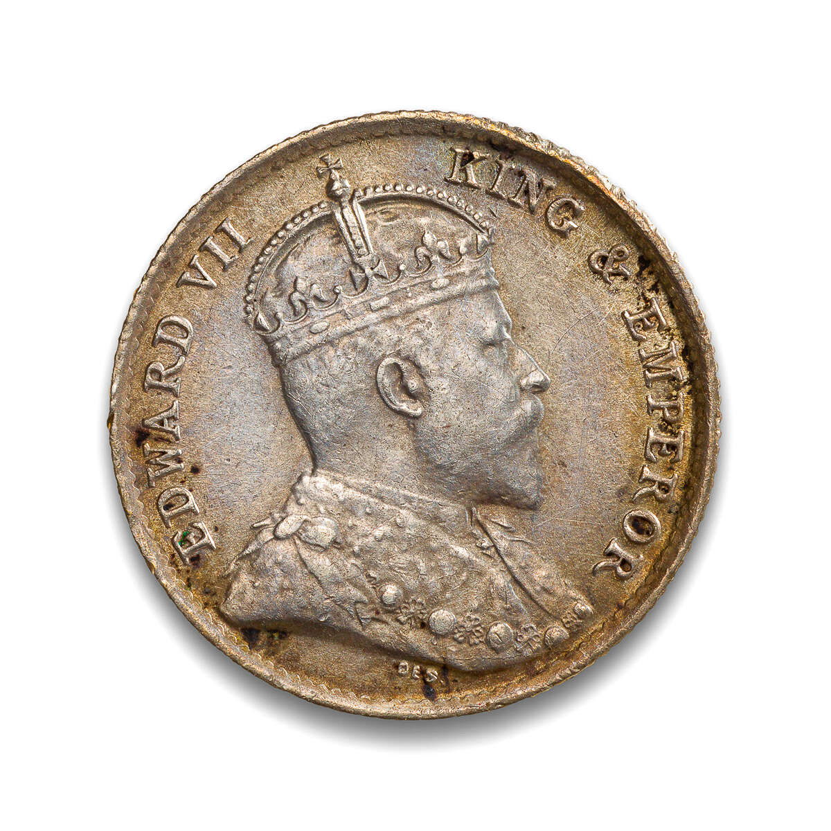 Straits Settlements 5 Cents 1902 EF-40