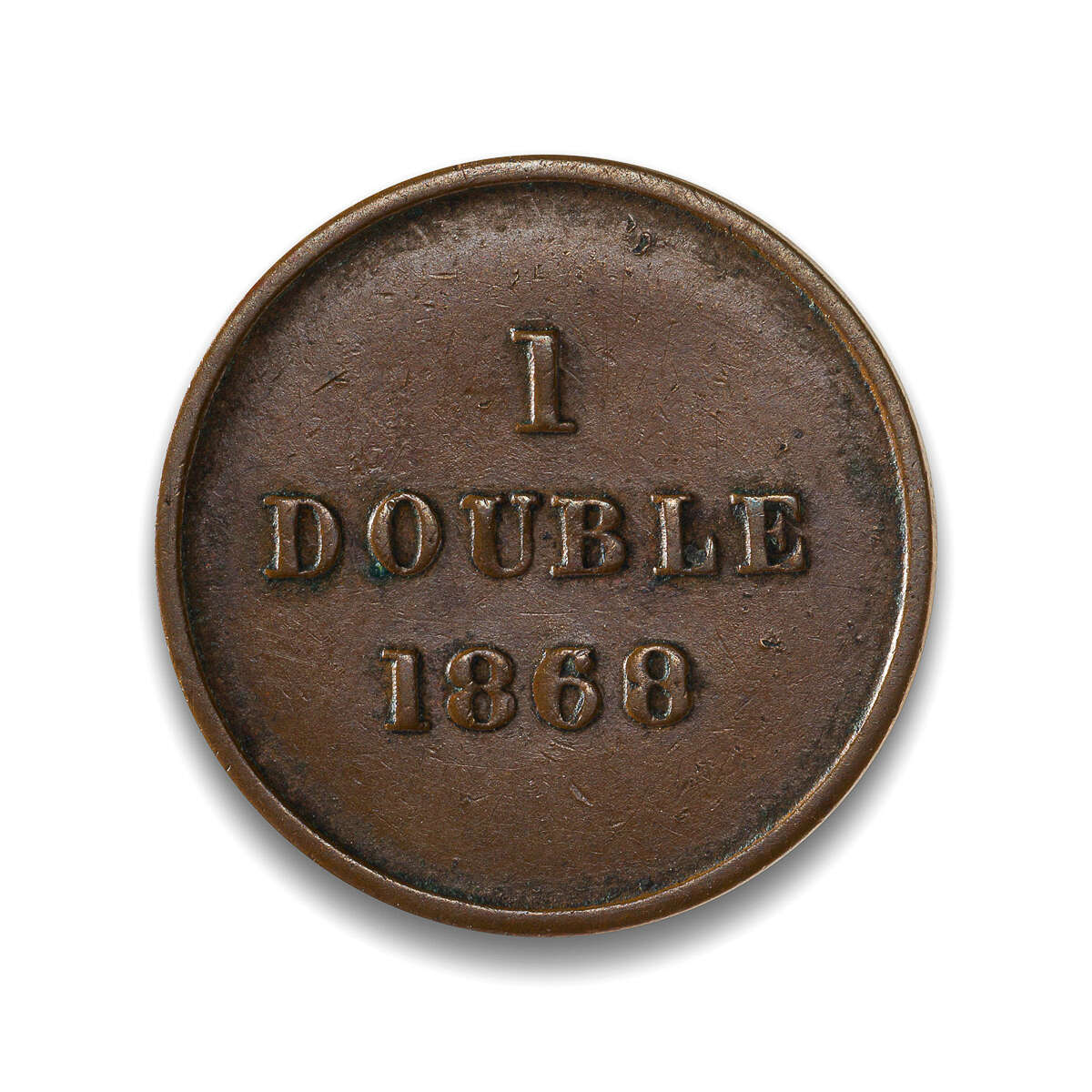 Guernsey Double 1868/30 EF-40