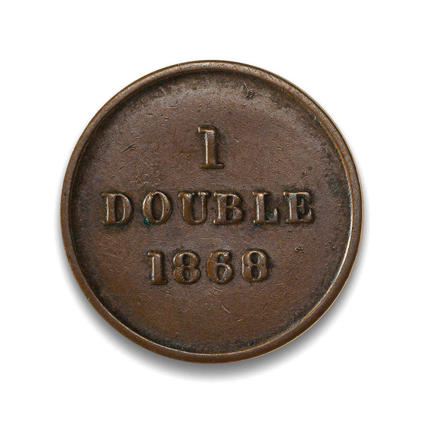Guernsey Double 1868/30 EF-40