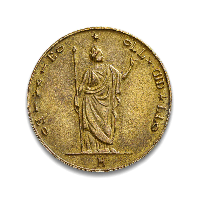 Italy 5 Lire 1848 Cast Bronze Fantasy EF-40