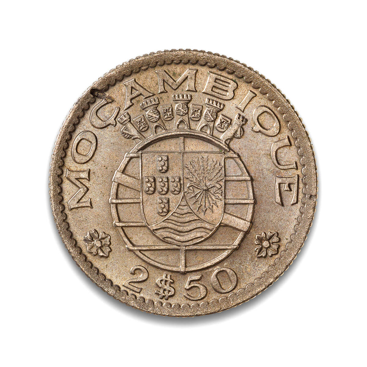 Mozambique 2 1/2 Escudos 1954 MS-60