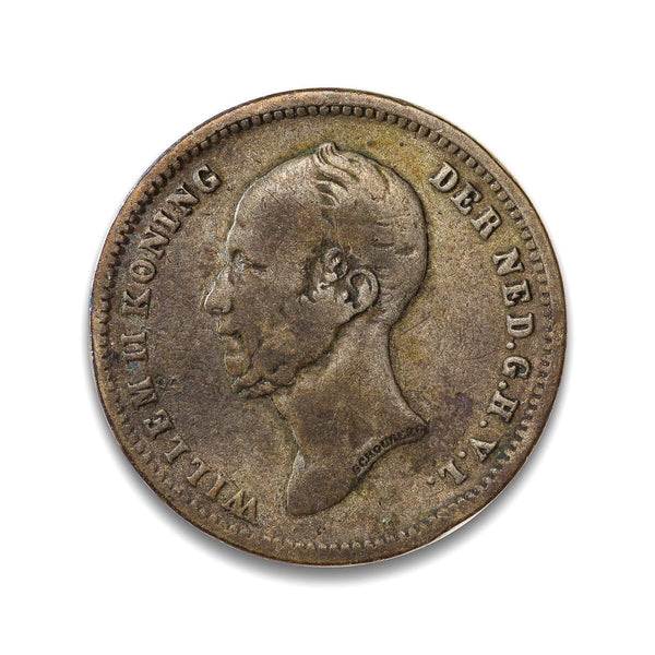 Netherlands 25 Cents 1848 VF-20