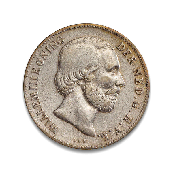 Netherlands 1 Gulden 1858 VF-30
